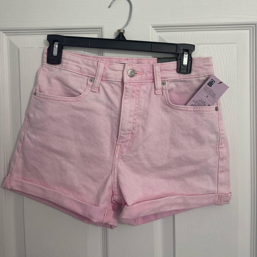 Pink Jean Shorts